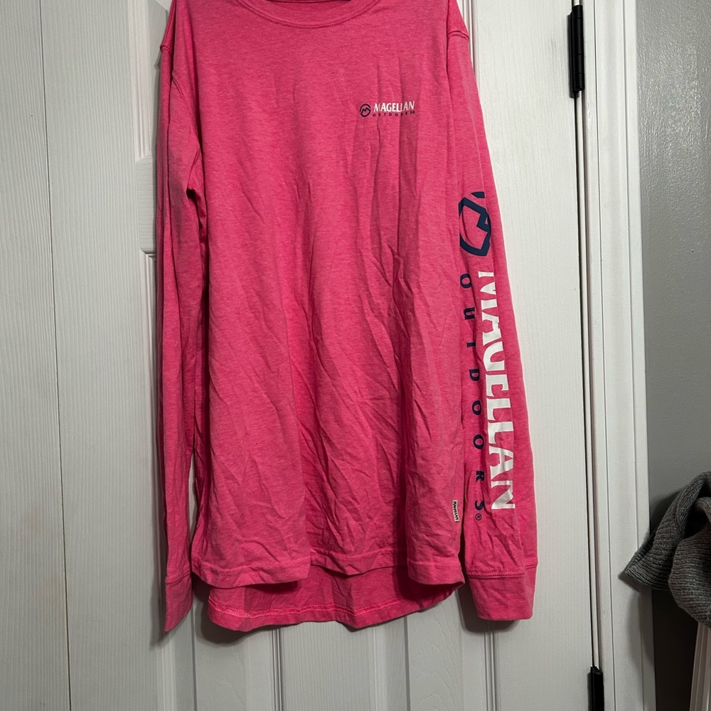 Magellan Outdoors Kids Bright Pink Long Sleeve Tee